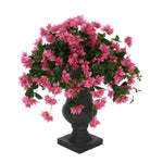 Faux Bougainvillea in Black-Washed Roman Urn Planter House of Silk Flowers®