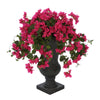 Faux Bougainvillea in Black-Washed Roman Urn Planter House of Silk Flowers®