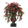 Faux Pink Mini Bougainvillea in Urn Planter House of Silk Flowers®