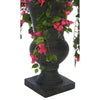 Faux Pink Mini Bougainvillea in Urn Planter