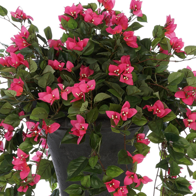 Faux Pink Mini Bougainvillea in Urn Planter