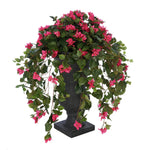 Faux Pink Bougainvillea in Urn Planter