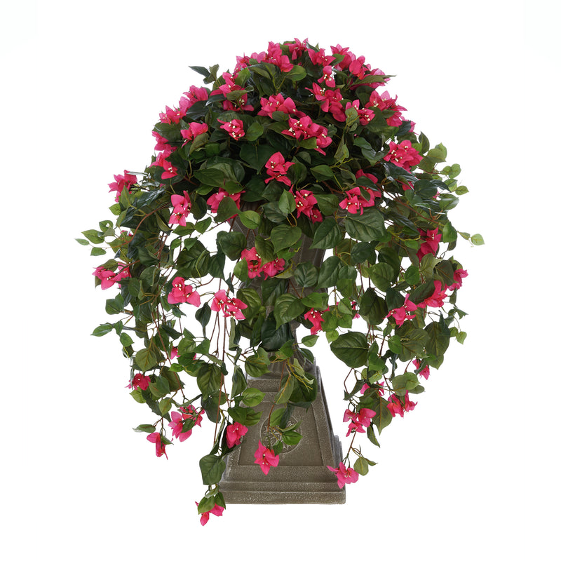 Faux Pink Bougainvillea in Urn Planter