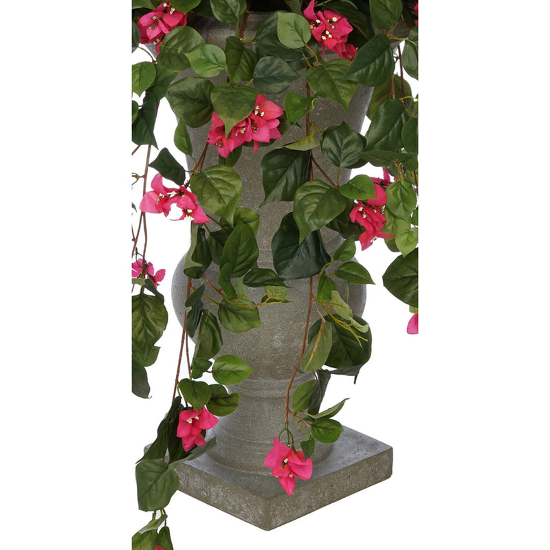 Faux Pink Bougainvillea in Urn Planter