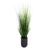 45" Grass in Black Hexagonal Zinc