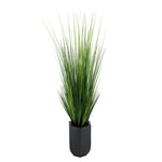 45" Grass in Black Hexagonal Zinc