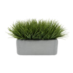 Artificial Green Farm Grass in 14" Ceramic