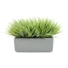 Artificial Frosted Farm Grass in 14" Sandy Grey Ceramic House of Silk Flowers®