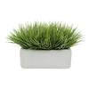 Artificial Frosted Farm Grass in 14" Sandy White Ceramic House of Silk Flowers®