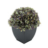 Artificial Antique Purple Hydrangea in Black Tapered Zinc Cube House of Silk Flowers®