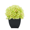 Artificial Green Hydrangea in Black Tapered Zinc Cube House of Silk Flowers®