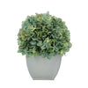 Artificial Teal Hydrangea in Cream Tapered Zinc Cube