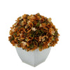 Artificial Coffee Hydrangea in Cream Tapered Zinc Cube