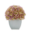 Artificial Hydrangea in Cream Tapered Zinc Cube Lialc