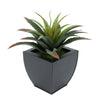 Faux Star Succulent in black Tapered Zinc Pot