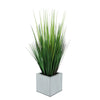 Faux Grass in Farmhouse Square Zinc Cube