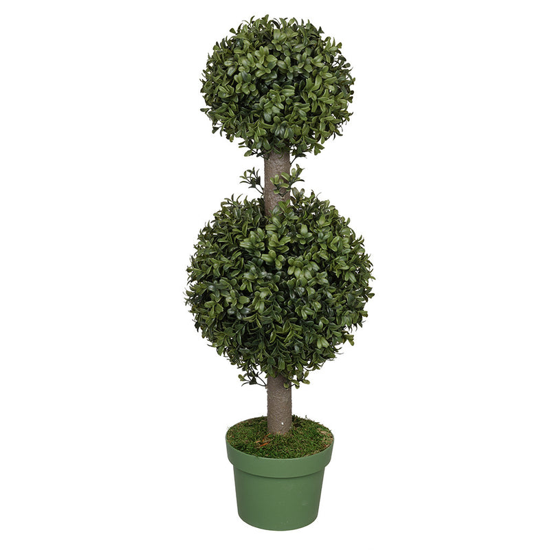 Artificial 2-foot Boxwood Double Ball Topiary House of Silk Flowers®