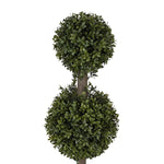 Artificial 2-foot Double Ball Topiary in Pot