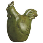 Green Terra Cotta Chicken Statuette - House of Silk Flowers®
 - 2