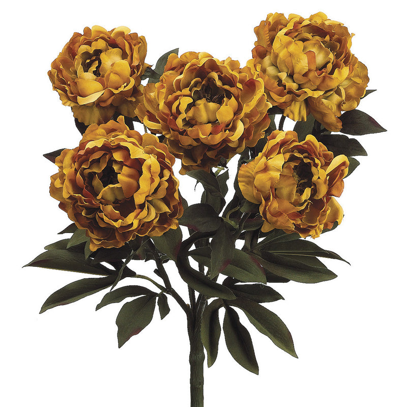 Artificial 21.5" Peony Bush - House of Silk Flowers®
 - 3