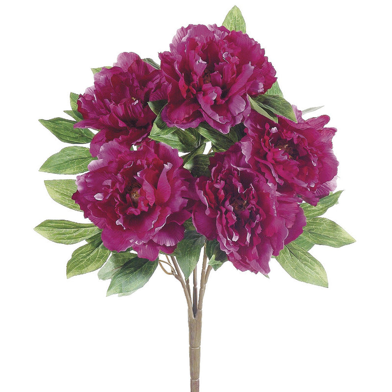 Artificial 19" Peony Bush - House of Silk Flowers®
 - 1